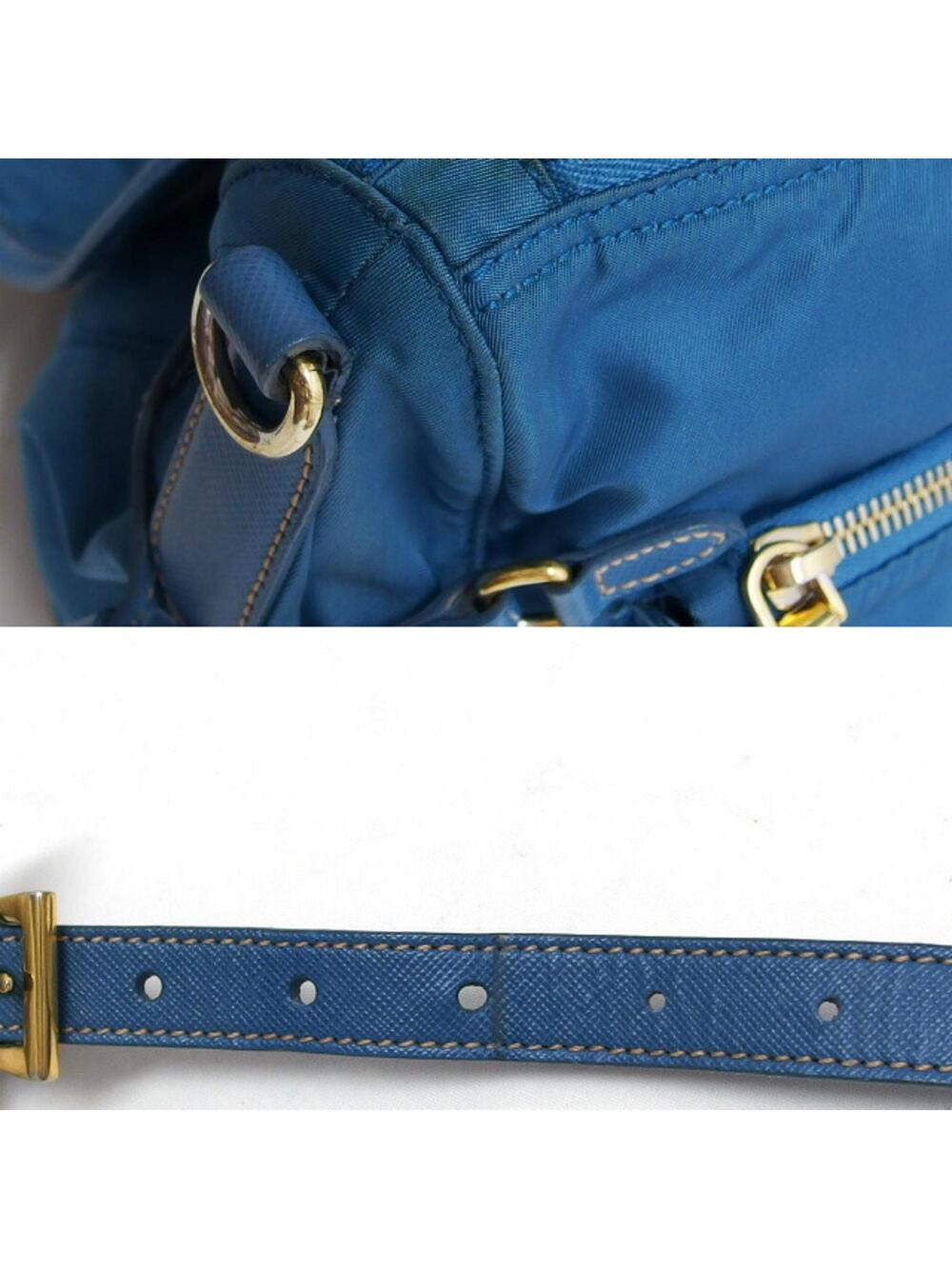 Prada Zip Buckle Messenger Bag Tessuto #368074P61B - Picture 9 of 9